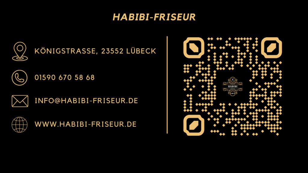 Webdesign München Northbay - Friseur Habibi Vorderseite Visitenkarte