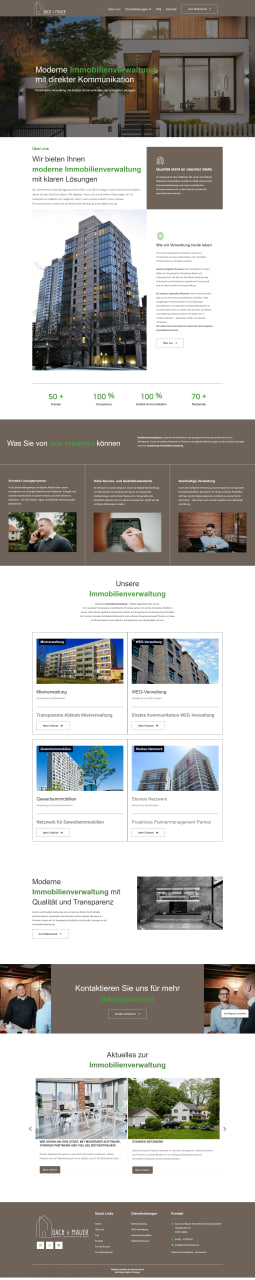 Webdesign SEO Agentur München Northbay Digital & Design Webseite Dach und Mauer