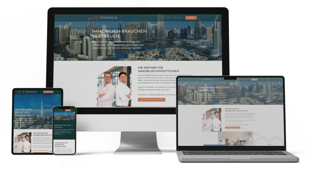 Webdesign SEO Agentur München Northbay Digital & Design Webseite Fidania Emirate