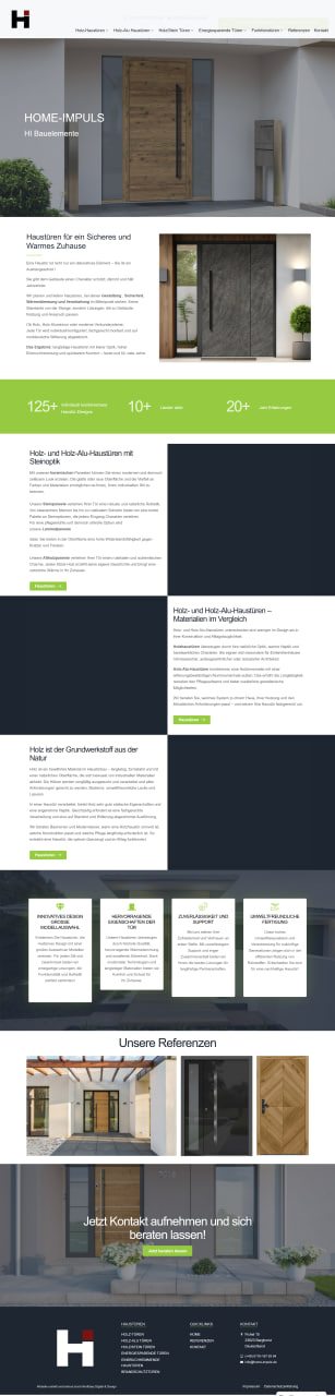 Webdesign SEO Agentur München Northbay Digital & Design Webseite Home Impuls Bauelemente