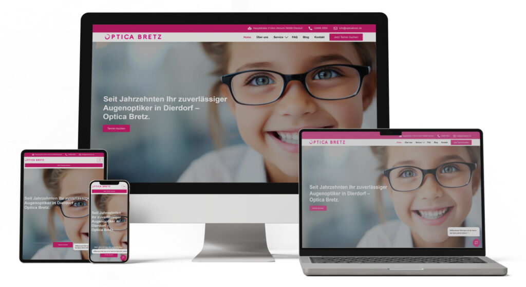 Webdesign SEO Agentur München Northbay Digital & Design Webseite Optica Bretz