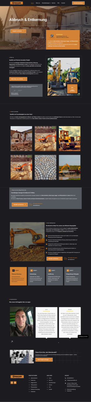 Webdesign SEO Agentur München Northbay Digital & Design Webseite Tiefbau Jonasson
