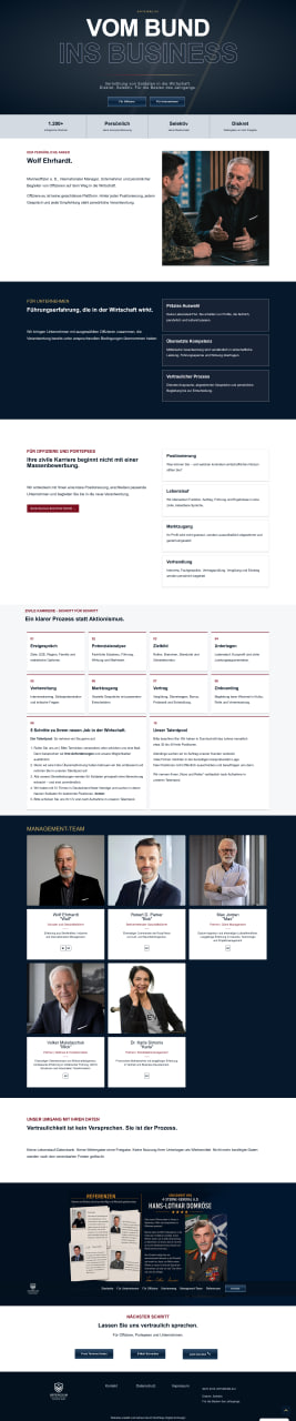 offiziere.eu Webdesign SEO Agentur München Northbay Digital & Design Webseite
