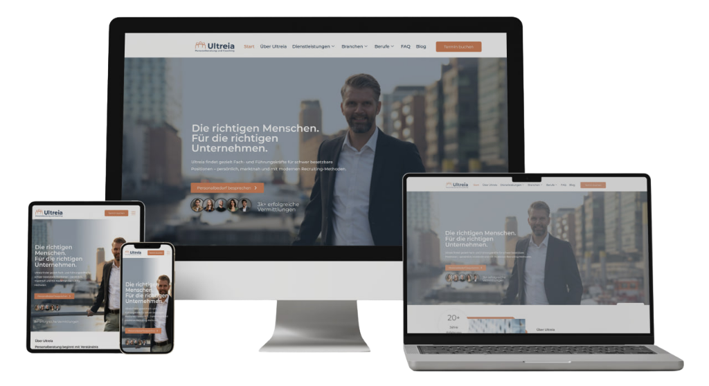 Ultreia-Personal.de Referenz von Northbay Digital & Design Agentur in München